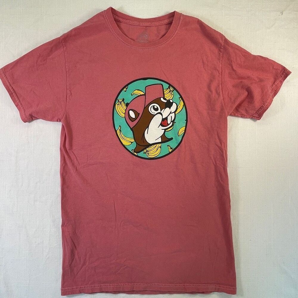 Buc-ee’s Pink "Bananas for Buc-ee's" Graphic Cotton Short Sleeve T-Shirt Small